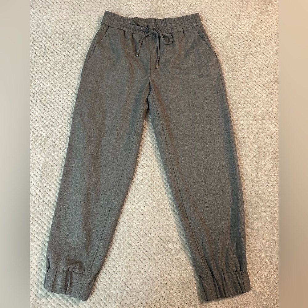 Zara Gray Drawstring Jogger Pants